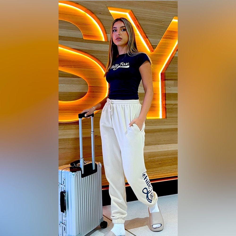 Whitefox Boutique ‘Moving Different’ sweatpants in ‘sand’